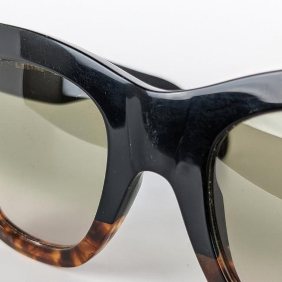 SOLD Celine Black Tortoiseshell Havana Cat Eye Sunglasses - Picture 7 of 9